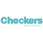 Checkers logo in turquoise color with the slogan 'better and better'.