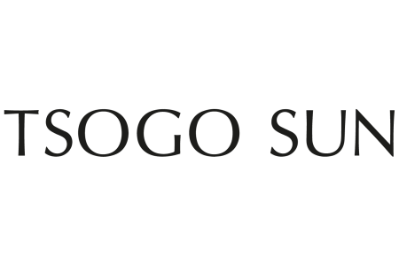 Tsogo Sun logo displayed in a minimalist design with a black font. - International Hotel School